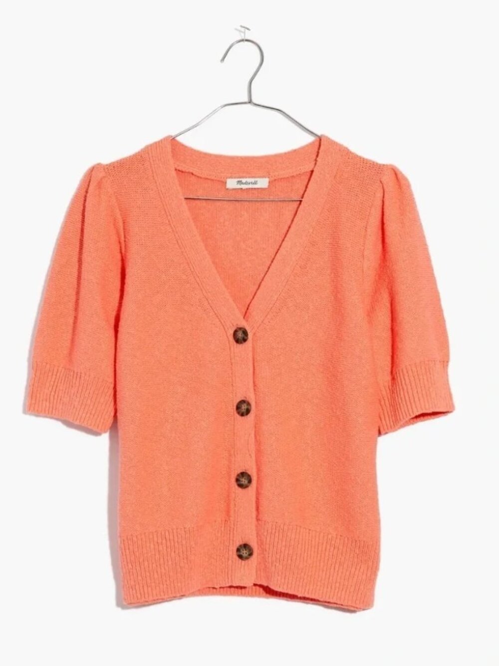 Madewell short sleeve cardigan sweater. Size M Style AM294